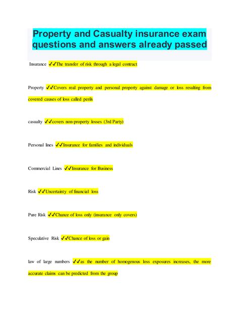 how hard is the property and casualty insurance test|property and casualty insurance quiz.